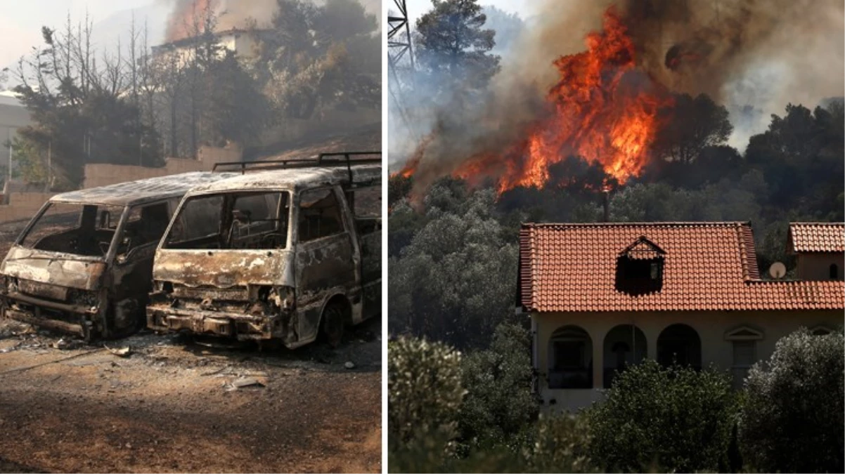 Yunanistan'da felaketin boyutu büyüyor! Orman yangınları kontrol altına alınamıyor, önümüzdeki 2 gün için büyük risk var