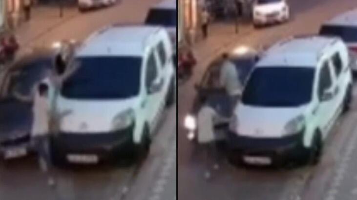 Zeytinburnu'nda feci olay! İki aracın arasında sıkışan gencin zor anları