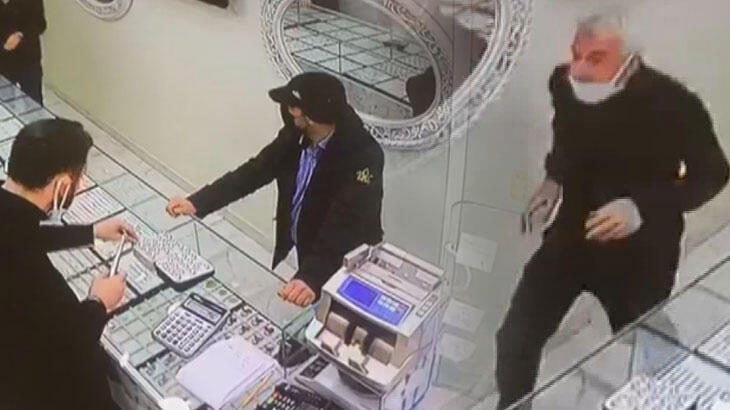Zeytinburnu'nda kuyumcu hırsızı kamerada